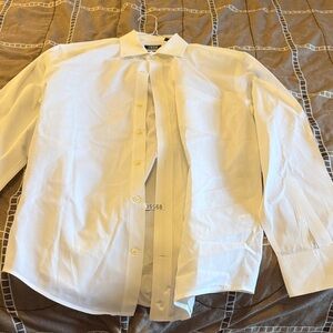Izod Men's Classic White Dress Shirt